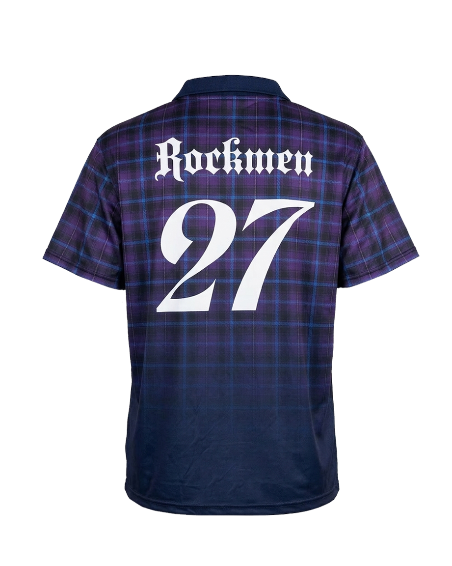 TARTAN JERSEY - NAVY - BELAKANG -GM